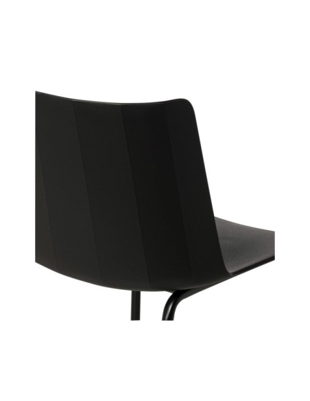 Silla CARL, Plástico / Negro