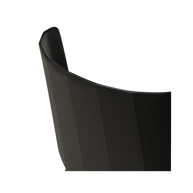 Silla CARL, Plástico / Negro