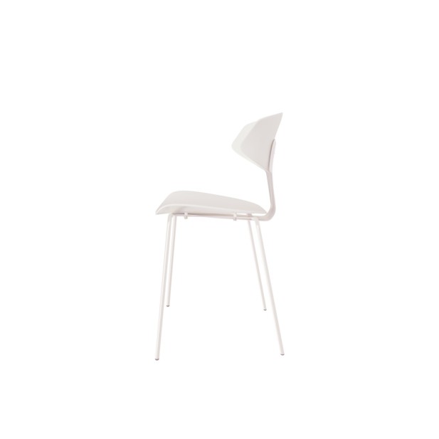 Silla REINER, Plástico / Metal / Blanco