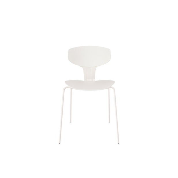 Silla REINER, Plástico / Metal / Blanco