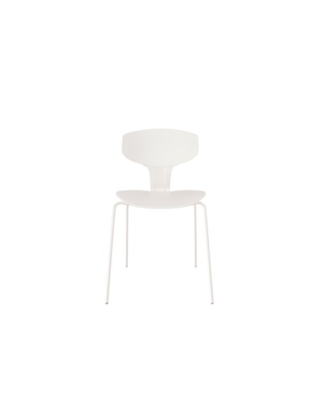 Silla REINER, Plástico / Metal / Blanco