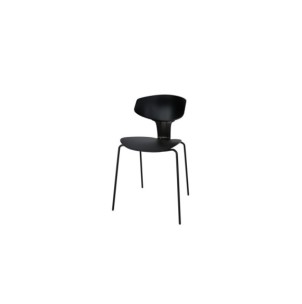 Silla REINER, Plástico / Metal / Negro