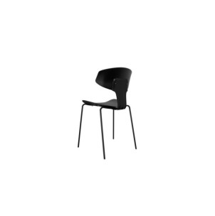 Silla REINER, Plástico / Metal / Negro 2