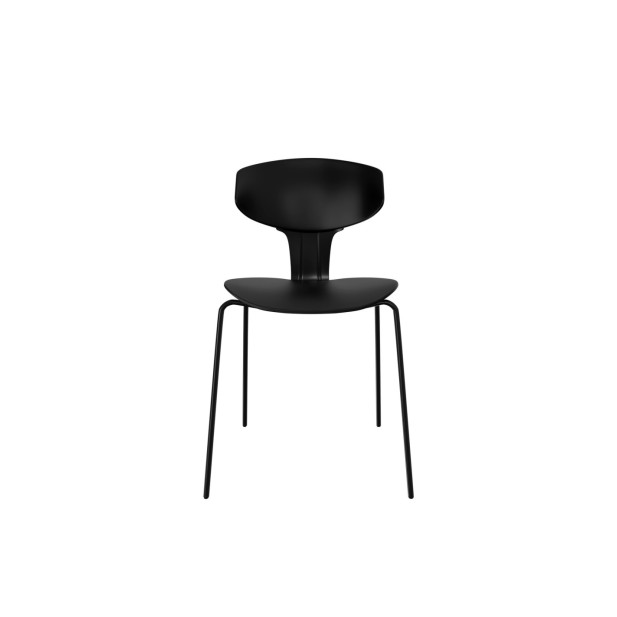 Silla REINER, Plástico / Metal / Negro