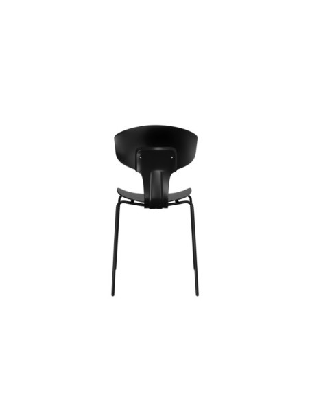 Silla REINER, Plástico / Metal / Negro