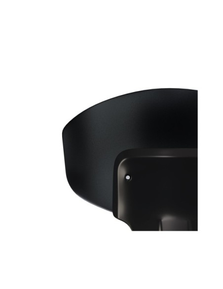 Silla REINER, Plástico / Metal / Negro