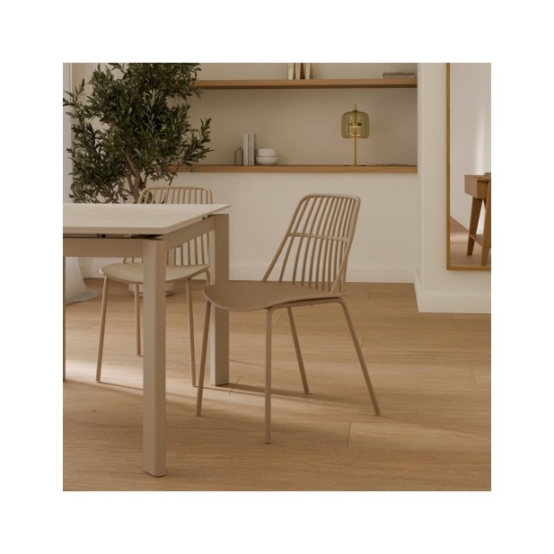 Silla NOR, Polipropileno / Beige