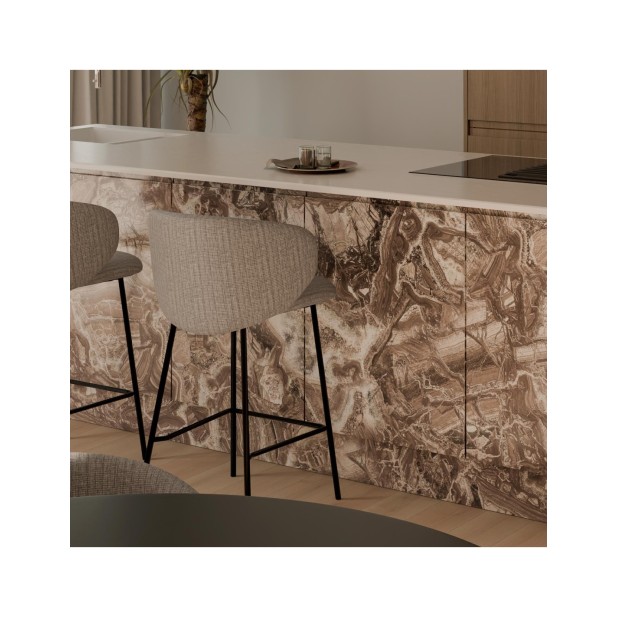 Taburete Alto RENATE 66 cm, Textil /...