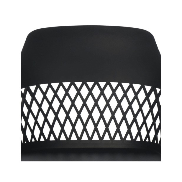 Silla JORDAN, Plástico / Negro