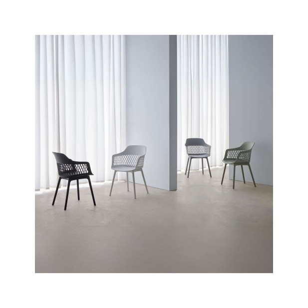 Silla JORDAN, Plástico / Negro