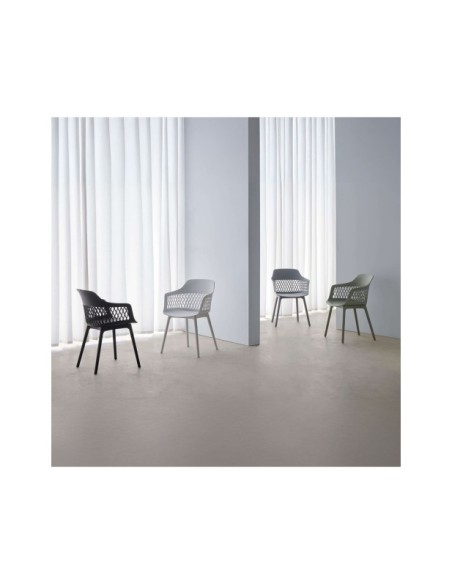 Silla JORDAN, Plástico / Negro