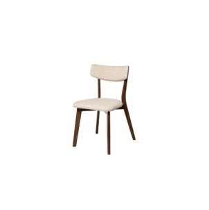 Silla ANNE, Textil / Madera / Chapa de Nogal / Nogal / Beige