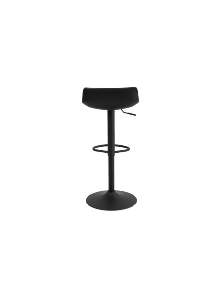 Taburete Alto Regulable BLONDE 60/80 cm, Metal / Plástico / Negro