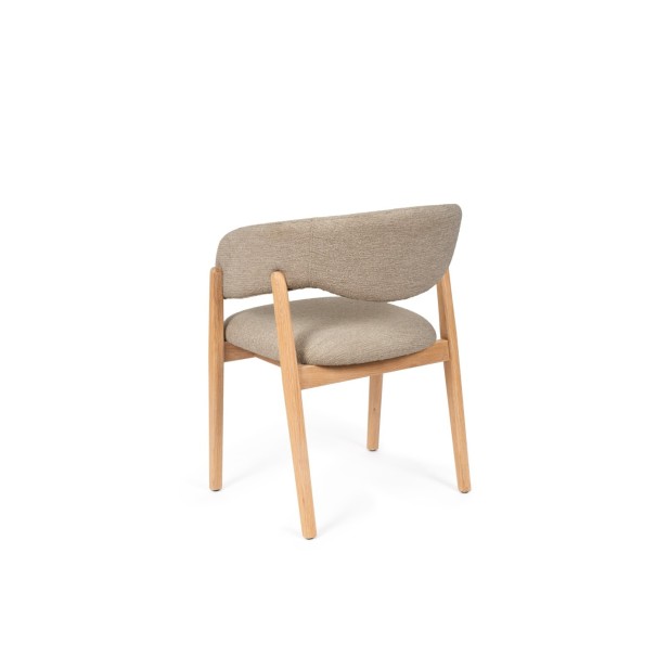 Silla YVES, Textil / Madera / Taupe