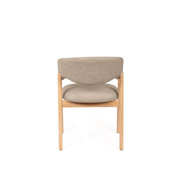 Silla YVES, Textil / Madera / Taupe
