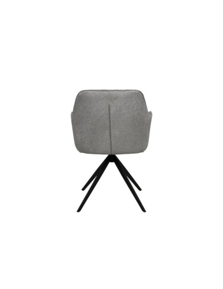 Silla Giratoria AMY, Textil / Metal / Gris Oscuro