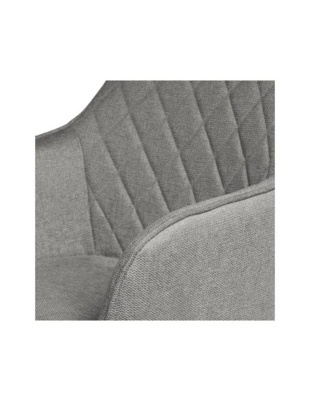 Silla Giratoria AMY, Textil / Metal / Gris Oscuro