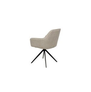 Silla Giratoria AMY, Textil / Metal / Beige 2