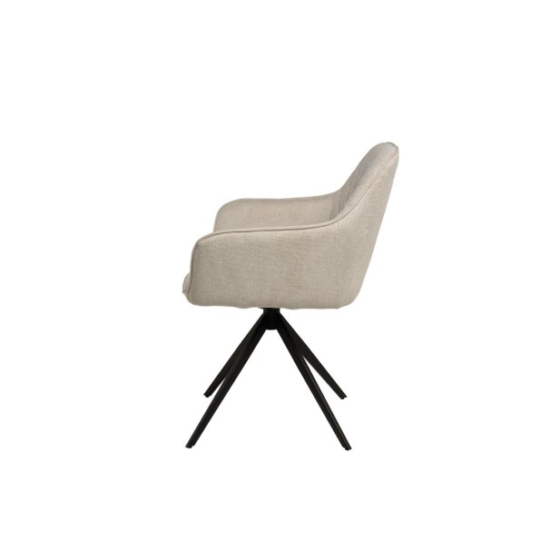 Silla Giratoria AMY, Textil / Metal /...