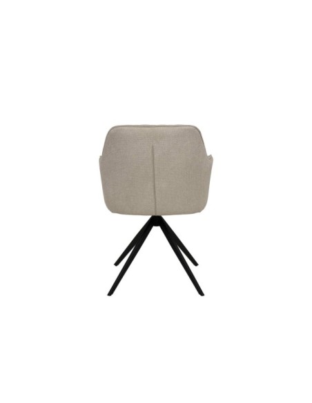 Silla Giratoria AMY, Textil / Metal / Beige