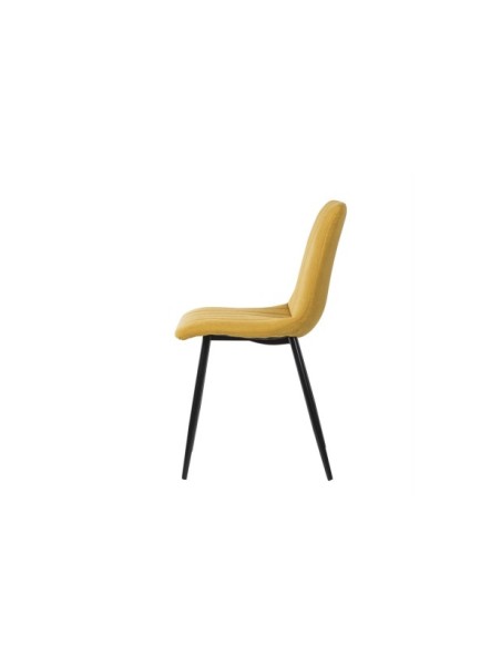 Silla KÅNA, Textil / Contrachapado / Metal / Mostaza