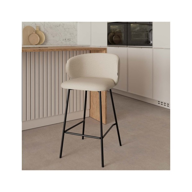 Taburete Alto RENATE 66 cm, Textil /...