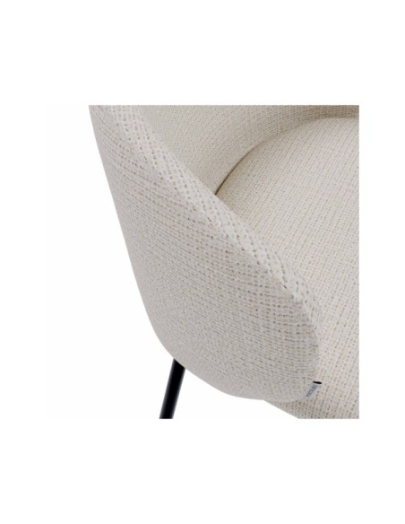 Taburete Alto RENATE 66 cm, Textil / Metal / Beige