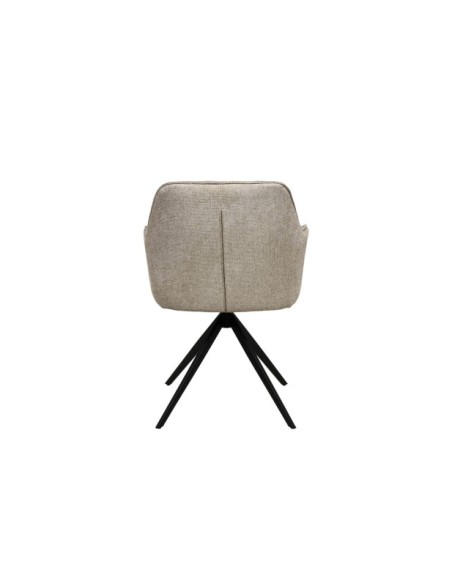 Silla Giratoria AMY, Textil / Metal / Taupe