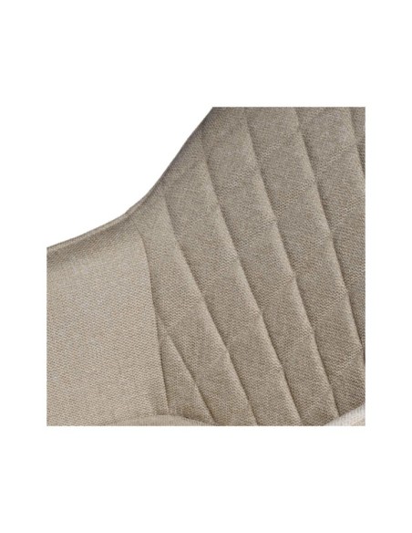 Silla Giratoria AMY, Textil / Metal / Taupe