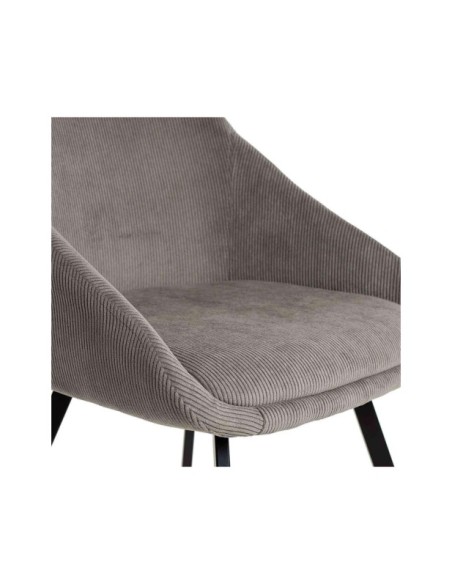 Silla ARKYN, Textil / Contrachapado / Metal / Gris Claro