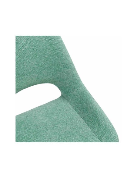 Silla SILAS, Textil / Plástico / Metal / Menta