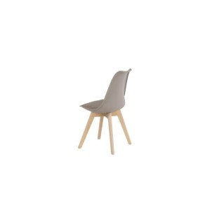 Silla RHINA, Plástico / Haya / Beige 2