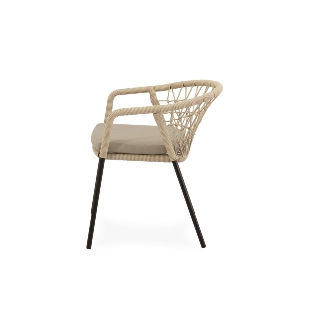 Silla Exterior OSMOND, Acero / Cuerda...