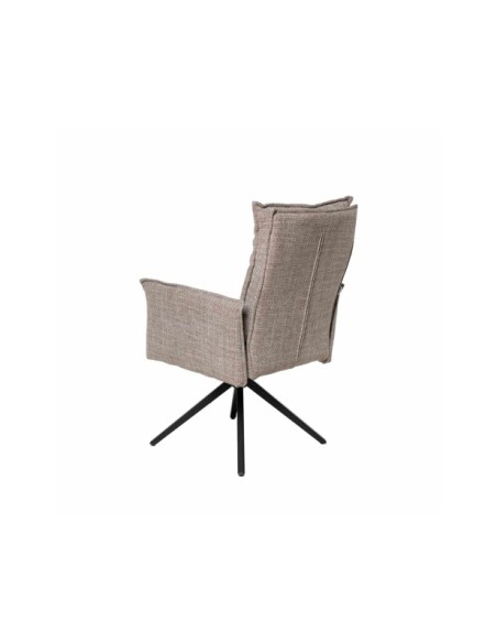 Silla Giratoria GUNNAR, Textil / Metal / Taupe
