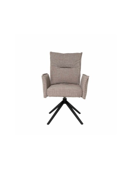 Silla Giratoria GUNNAR, Textil / Metal / Taupe