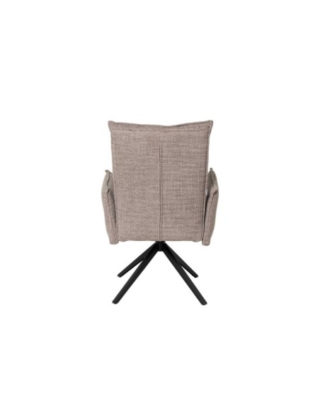 Silla Giratoria GUNNAR, Textil / Metal / Taupe