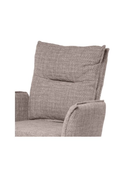 Silla Giratoria GUNNAR, Textil / Metal / Taupe