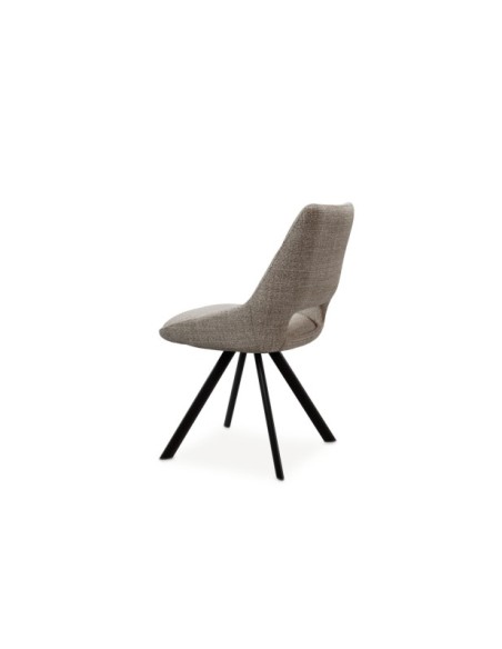 Silla KADEN, Plástico / Metal / Taupe