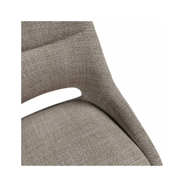 Silla KADEN, Plástico / Metal / Taupe