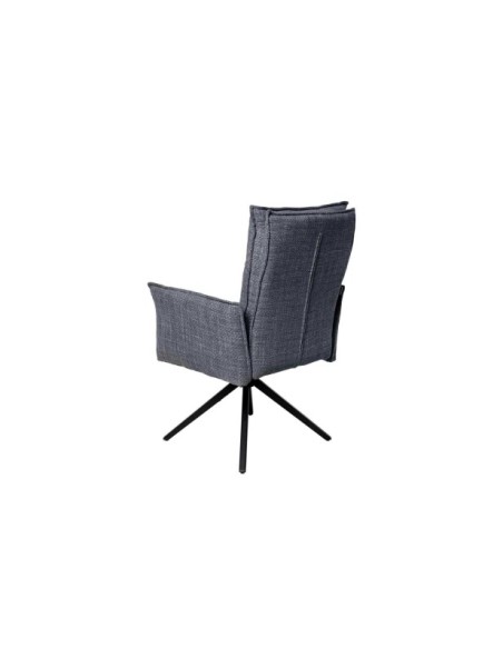 Silla Giratoria GUNNAR, Textil / Metal / Gris Oscuro