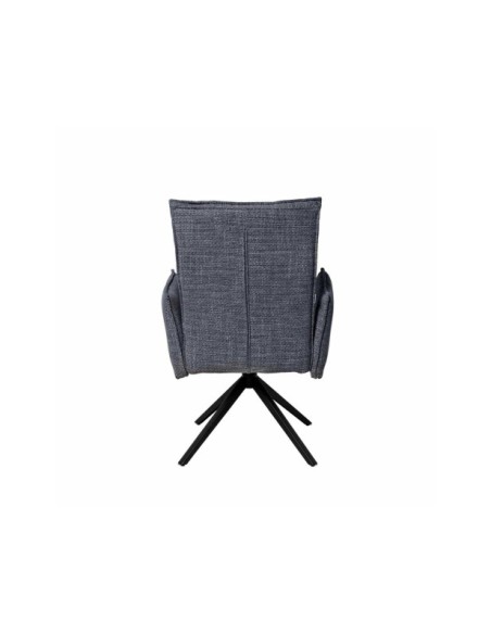 Silla Giratoria GUNNAR, Textil / Metal / Gris Oscuro