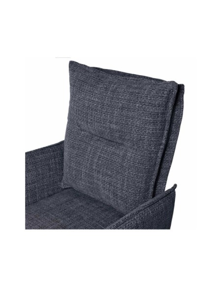 Silla Giratoria GUNNAR, Textil / Metal / Gris Oscuro