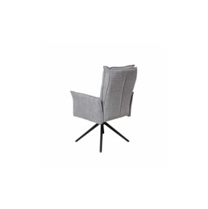 Silla Giratoria GUNNAR, Textil / Metal / Gris Claro 2