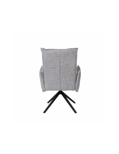 Silla Giratoria GUNNAR, Textil / Metal / Gris Claro