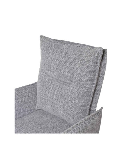 Silla Giratoria GUNNAR, Textil / Metal / Gris Claro