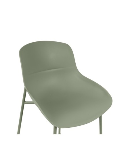 Taburete Alto BOE 66 cm, Plástico / Metal / Verde