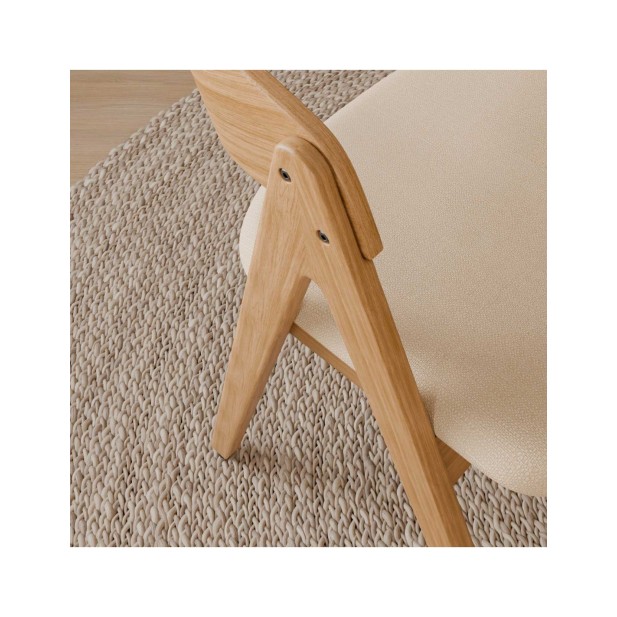 Silla FRAY, Textil / Chapa de Roble /...