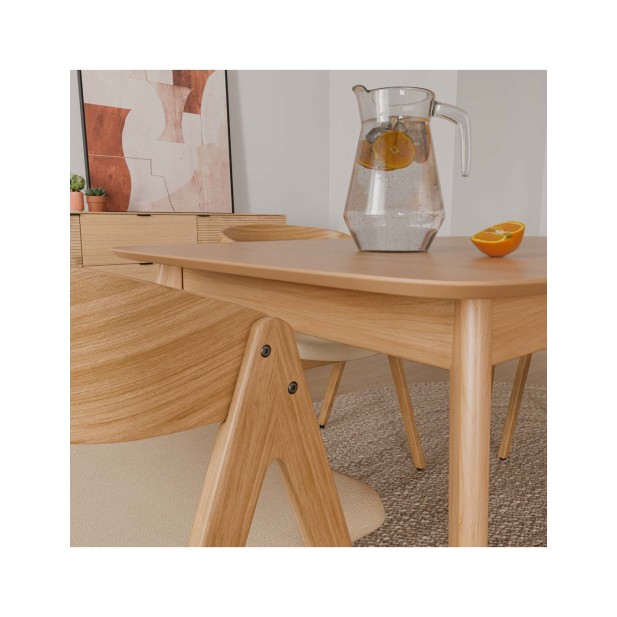 Silla FRAY, Textil / Chapa de Roble /...