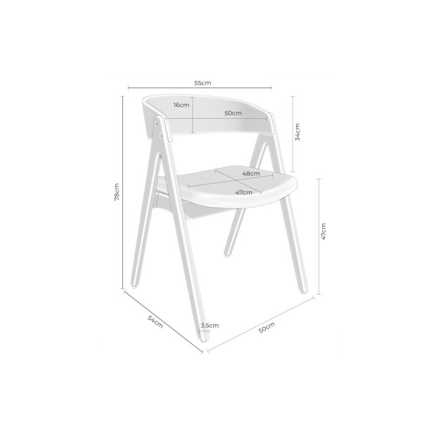 Silla FRAY, Textil / Chapa de Roble /...