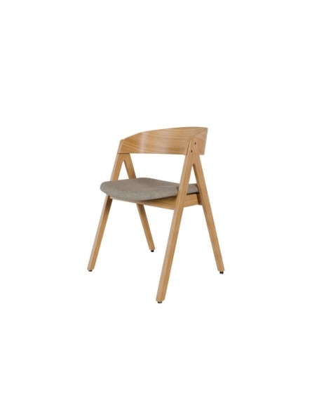 Silla FRAY, Textil / Chapa de Roble / Roble Gris Claro